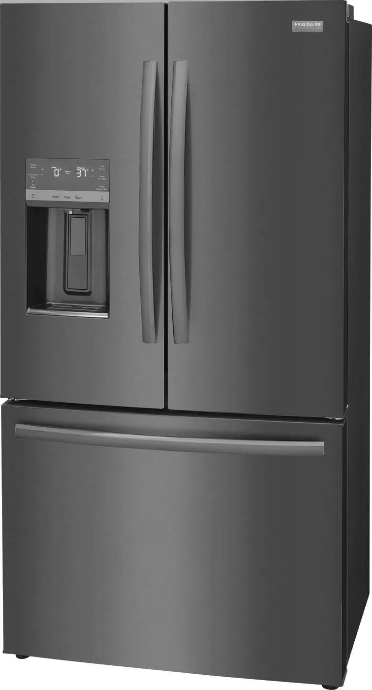 Frigidaire Gallery - 36 Inch 22.6 cu. ft French Door Refrigerator in Black Stainless - GRFC2353AD