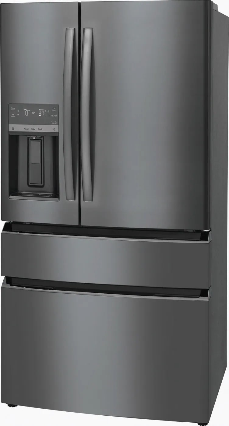 Frigidaire Gallery - 35.9 Inch 21.5 cu. ft French Door Refrigerator in Black Stainless - GRMC2273CD