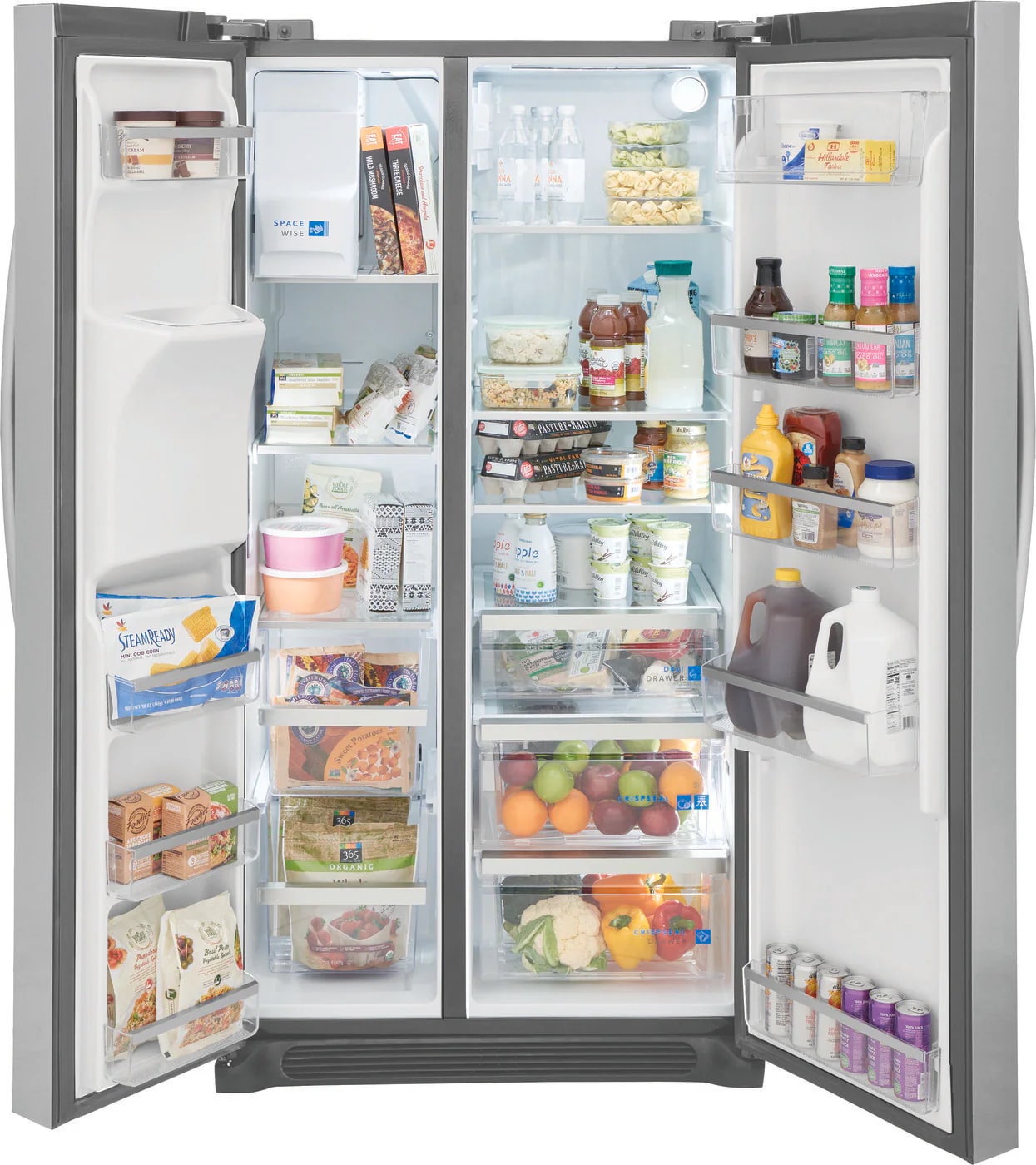 Frigidaire Gallery - 36.2 Inch 22.3 cu. ft Side by Side Refrigerator in Stainless - GRSC2352AF