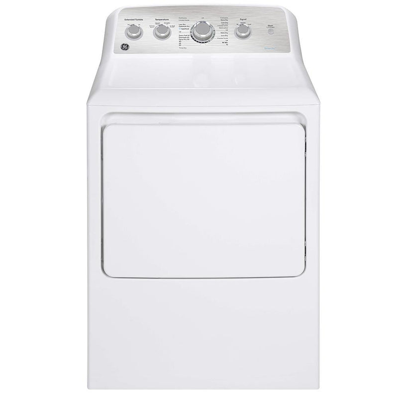 GE - 7.2 cu. Ft  Gas Dryer in White - GTD45GBMRWS
