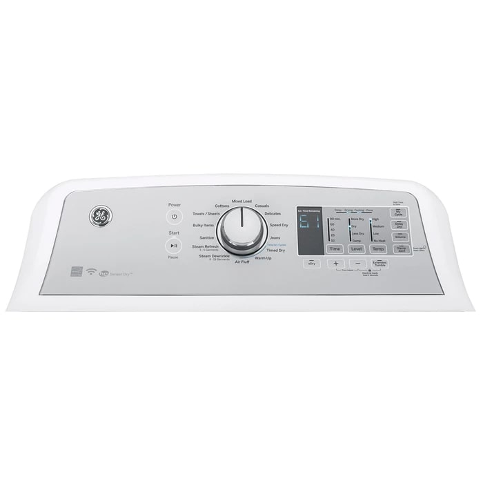 GE - 7.4 cu. Ft  Electric Dryer in White - GTD75ECMLWS