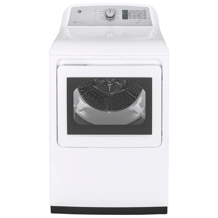 GE - 7.4 cu. Ft  Gas Dryer in White - GTD75GCMLWS