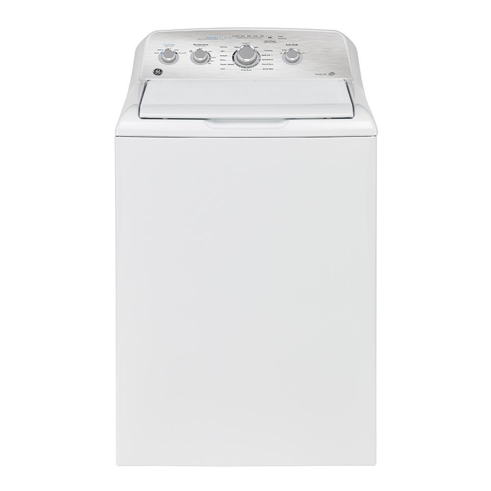 GE - 4.9 cu. Ft  Top Load Washer in White - GTW451BMRWS