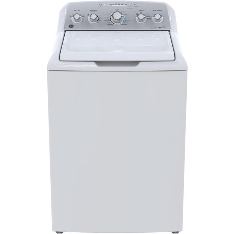 GE - 4.9 cu. Ft  Top Load Washer in White - GTW485BMKWS