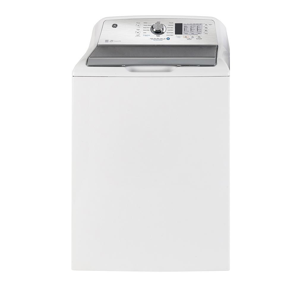 GE - 5.2 cu. Ft  Top Load Washer in White - GTW685BMRWS