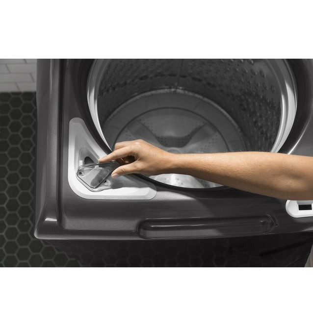 GE - 5 cu. Ft  Top Load Washer in Grey - GTW750CPLDG