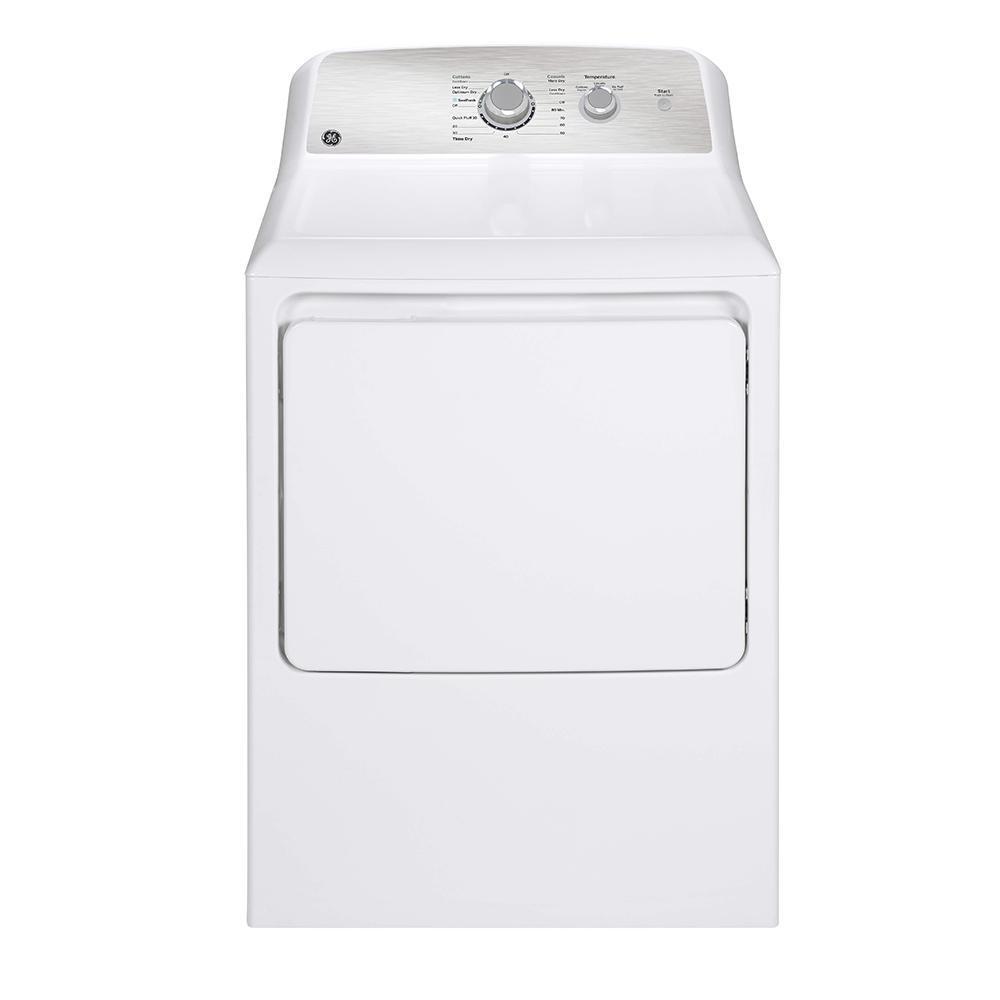 GE - 6.2 cu. Ft  Electric Dryer in White - GTX33EBMRWS