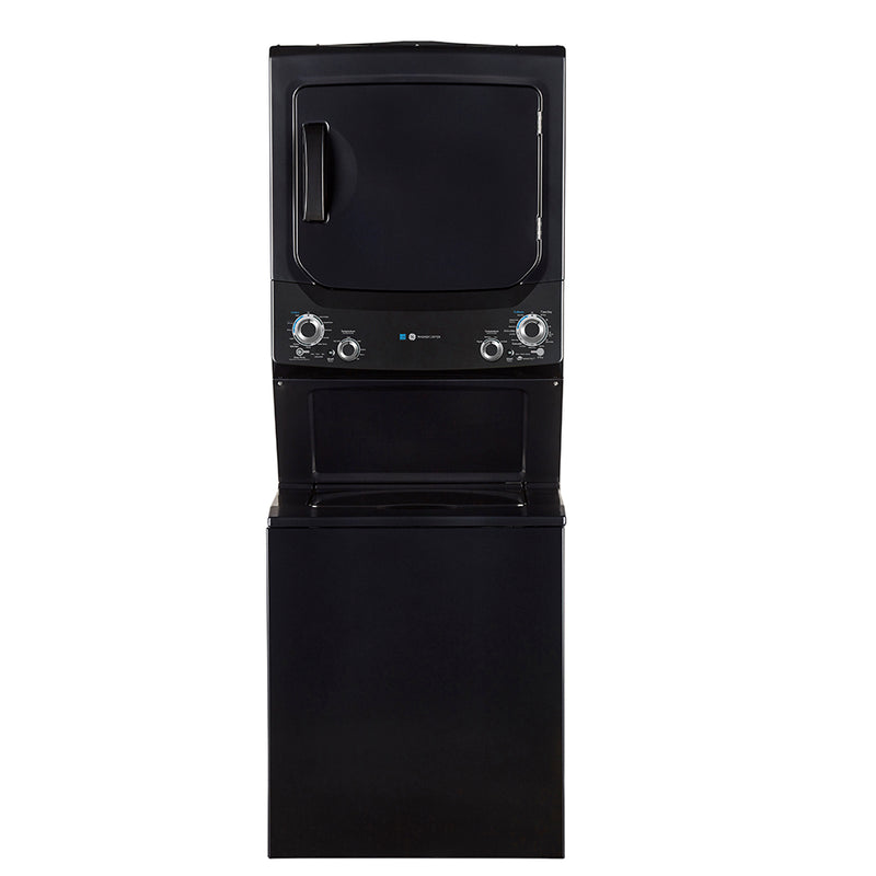 GE - 4.5 cu. Ft. Washer and 5.9 cu. Ft. Dryer Unitized Spacemaker Laundry Stacker - GUD37EEMNDG