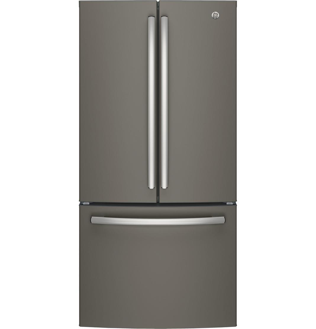 GE - 32.75 Inch 18.6 cu. ft French Door Refrigerator in Grey - GWE19JMLES