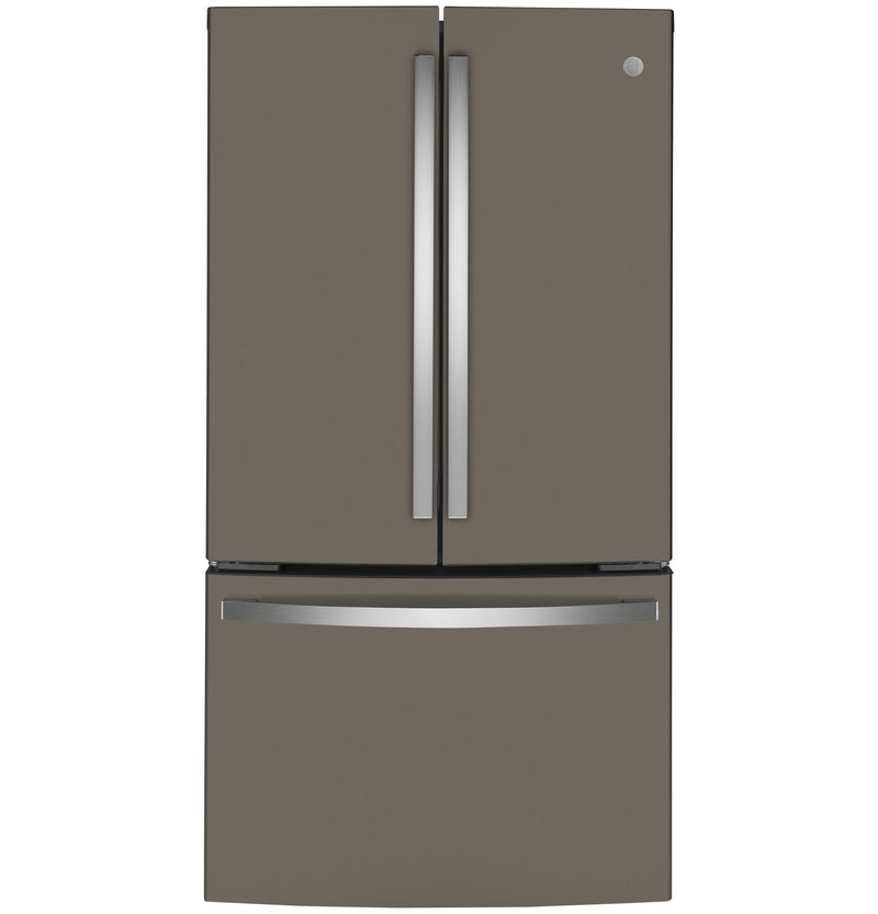 GE - 35.7 Inch 23.1 cu. ft French Door Refrigerator in Slate - GWE23GMNES