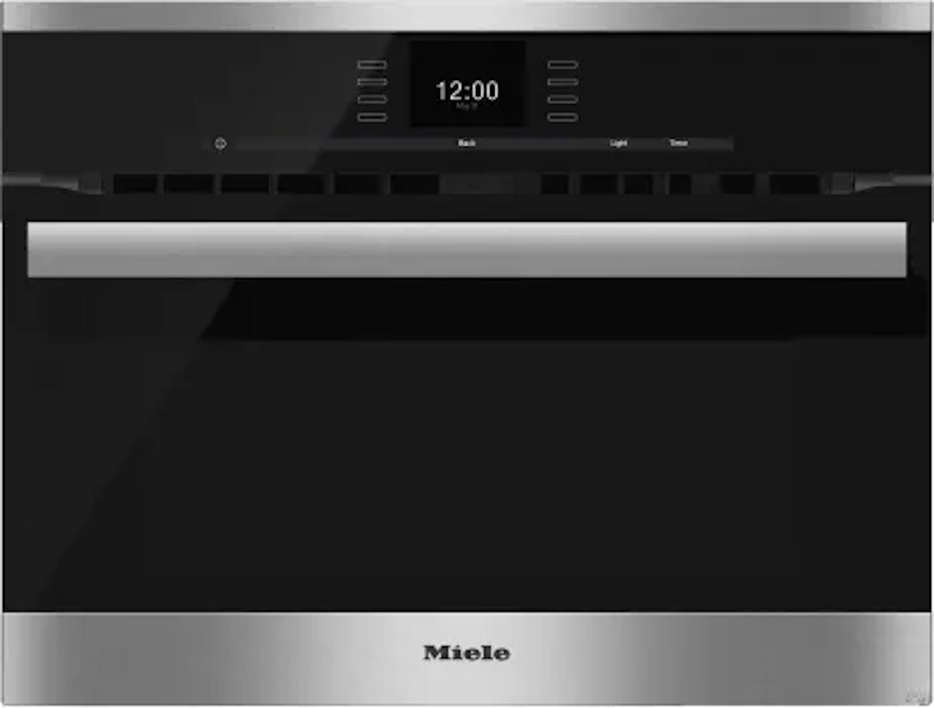 Miele - 1.52 cu. ft Single Wall Oven in Black - H 6600 BM