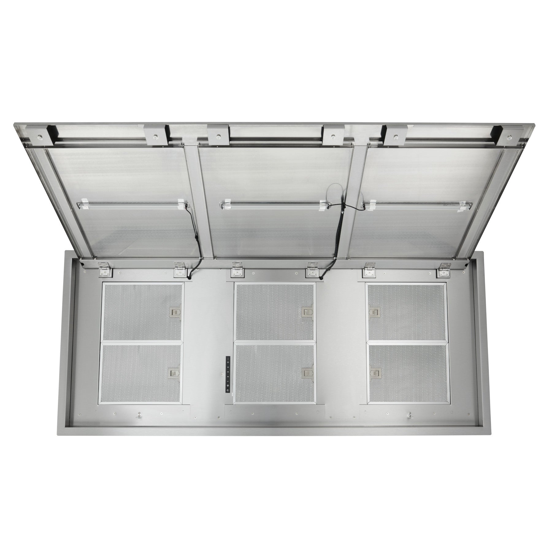 Best - 63.5 Inch Ceiling Mounted Range Hood Vent in Stainless - HBC163ESS