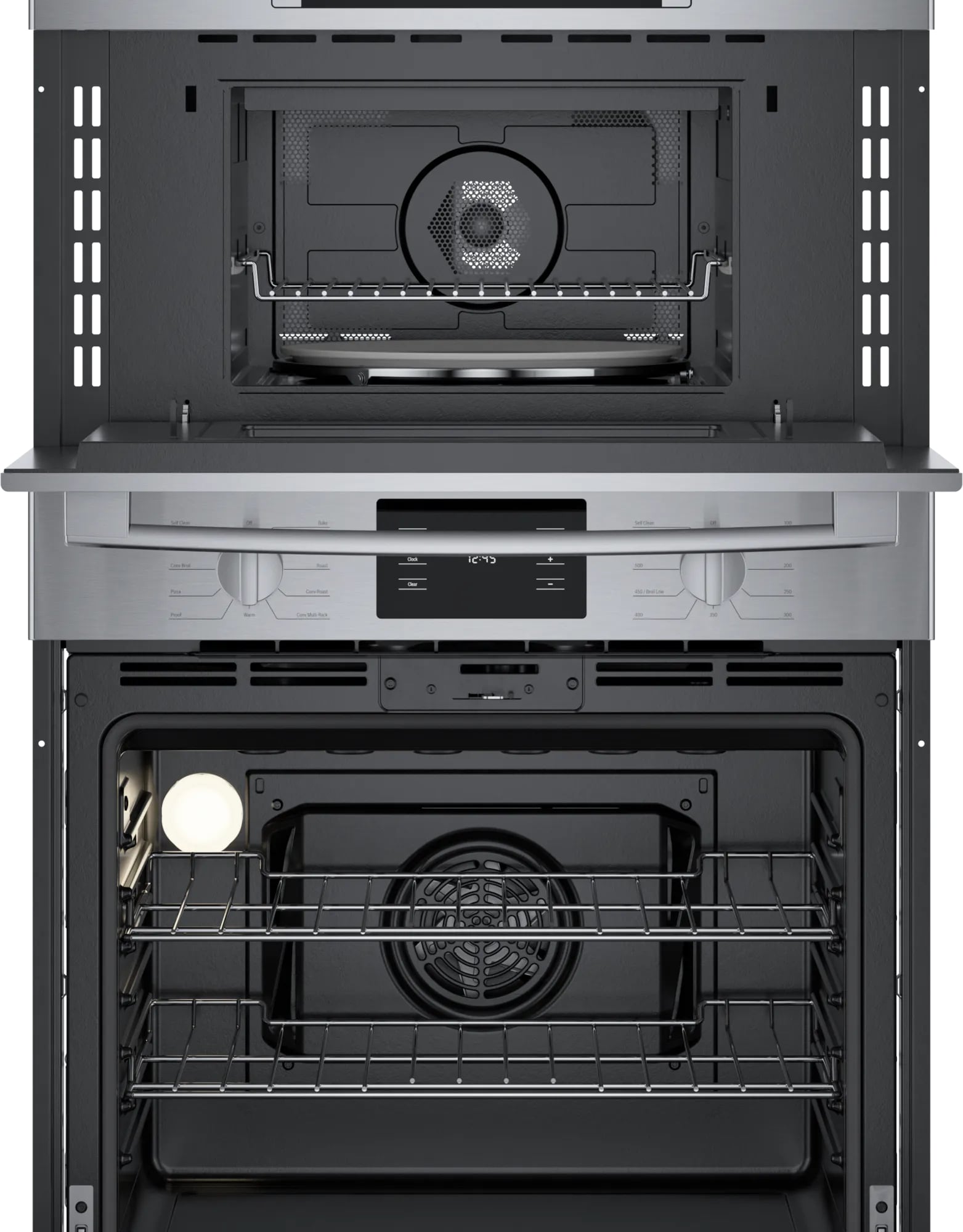 Bosch - 6.2 cu. ft Combination Wall Oven in Stainless - HBL5754UC