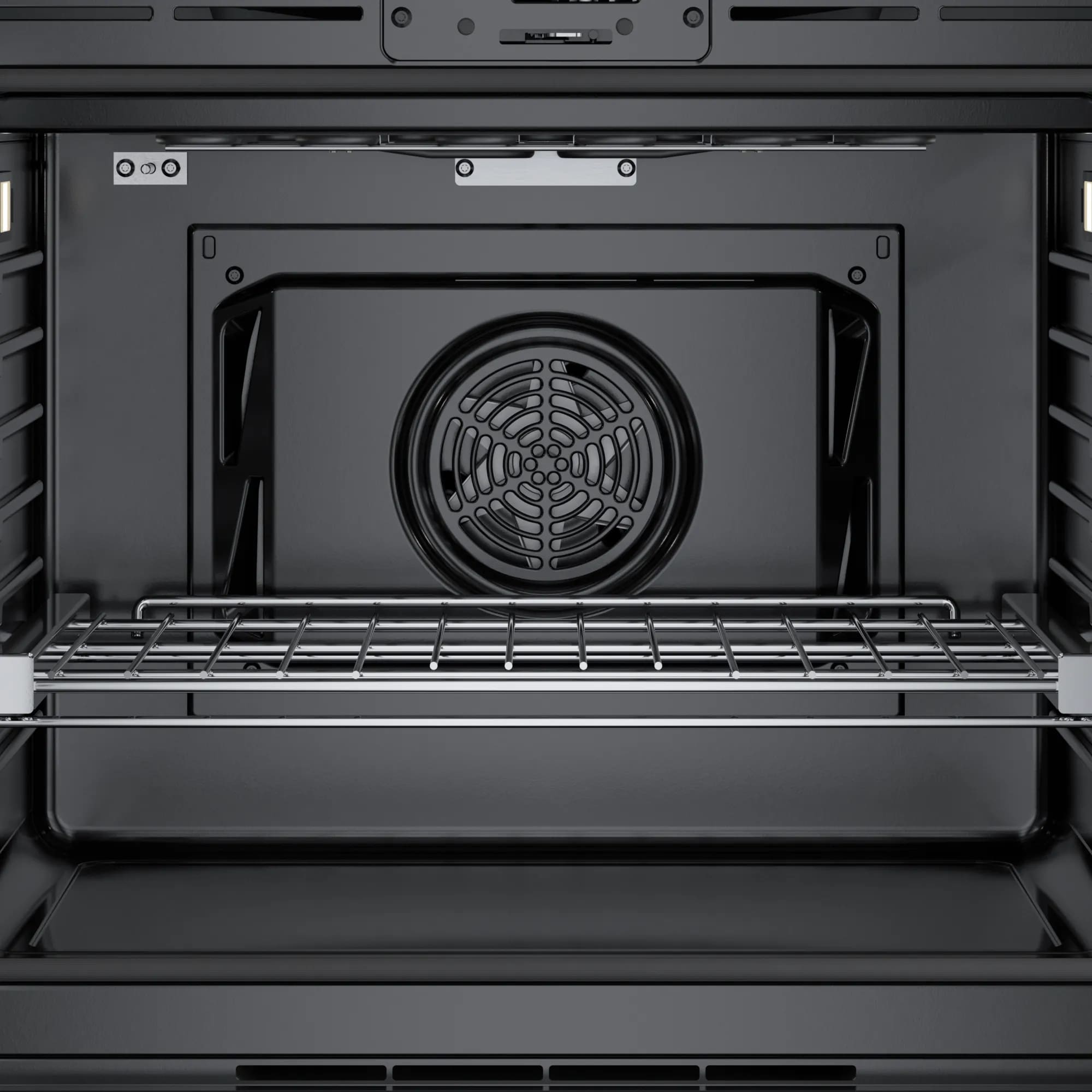 Bosch - 4.6 cu. ft Single Wall Oven in Black Stainless - HBL8444LUC