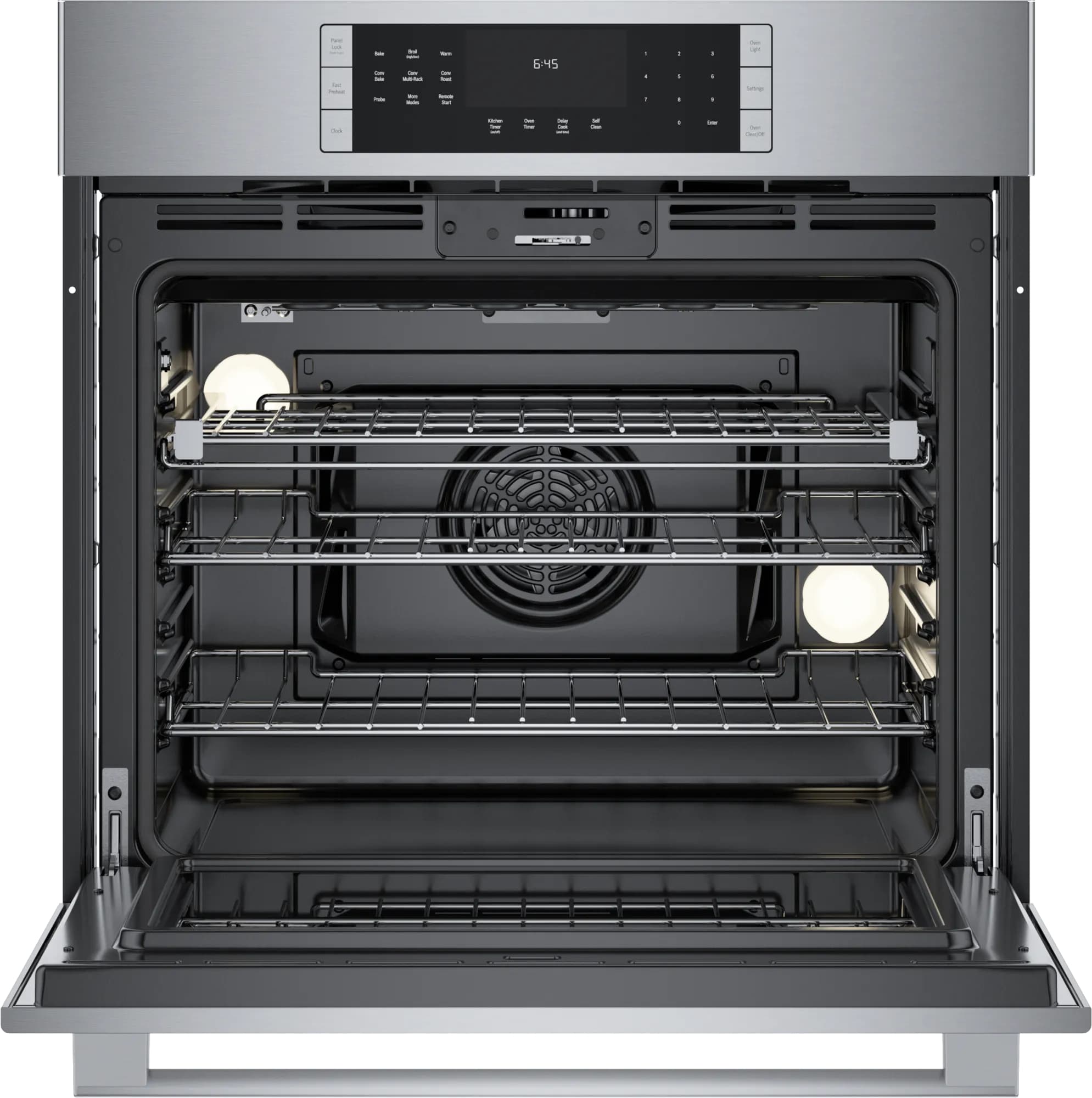 Bosch - 4.6 cu. ft Single Wall Oven in Stainless - HBL8454UC