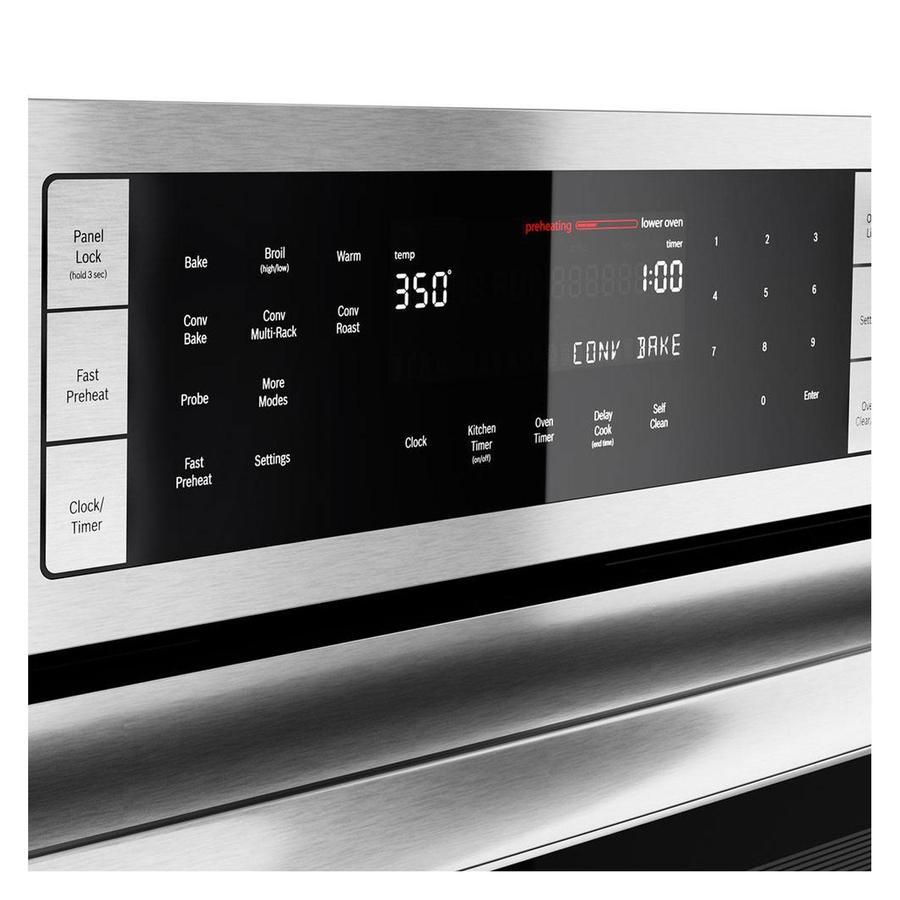 Bosch - 4.6 cu. ft Double Wall Oven in Stainless - HBL8651UC