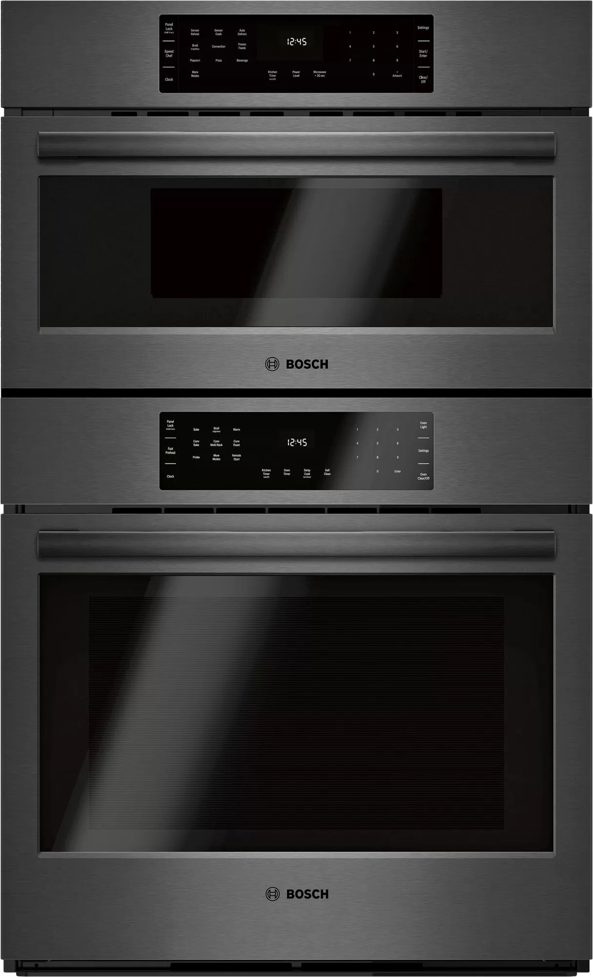 Bosch - 6.2 cu. ft Combination Wall Oven in Black Stainless - HBL8743UC