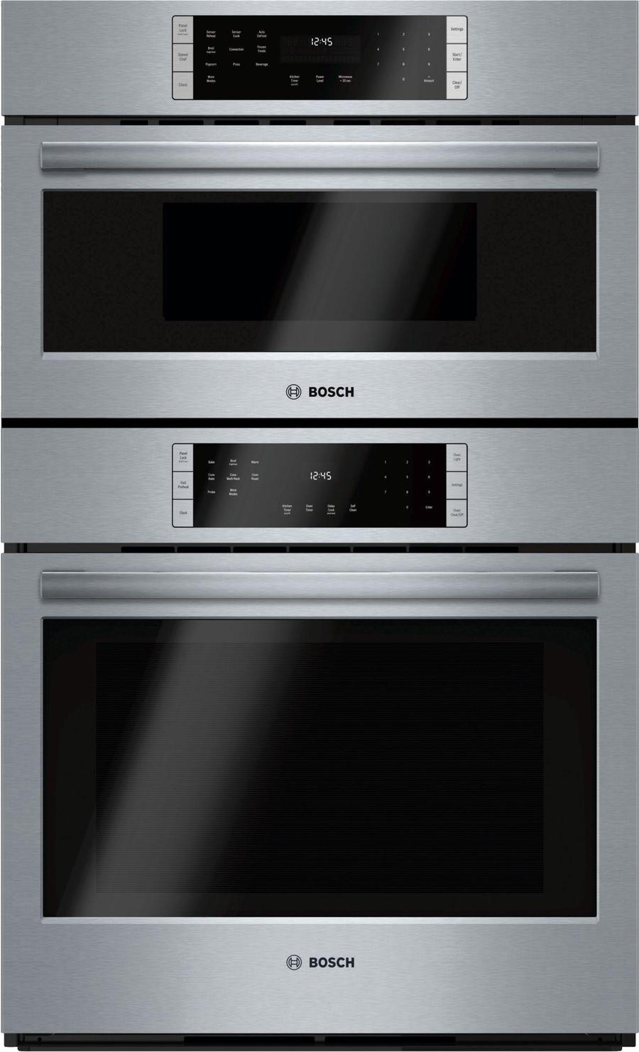 Bosch - 4.6 cu. ft Combination Wall Oven in Stainless Steel - HBL8752UC