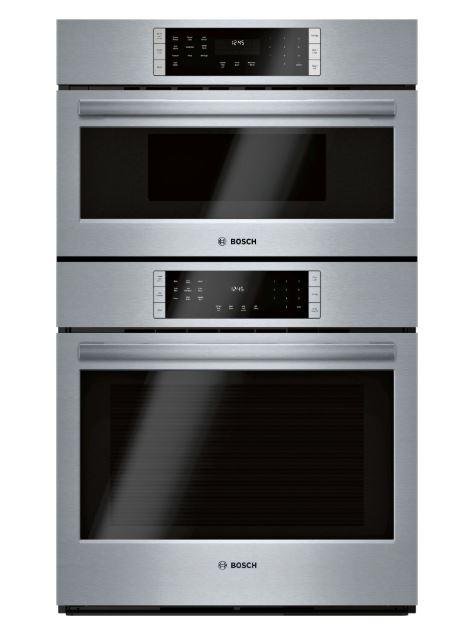 Bosch - 4.6 cu. ft Combination Wall Oven in Stainless - HBL8753UC