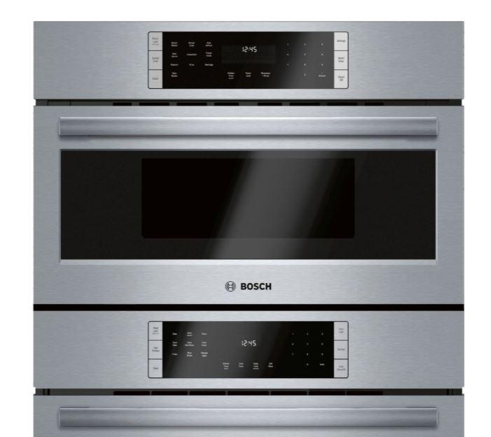 Bosch - 4.6 cu. ft Combination Wall Oven in Stainless - HBL8753UC
