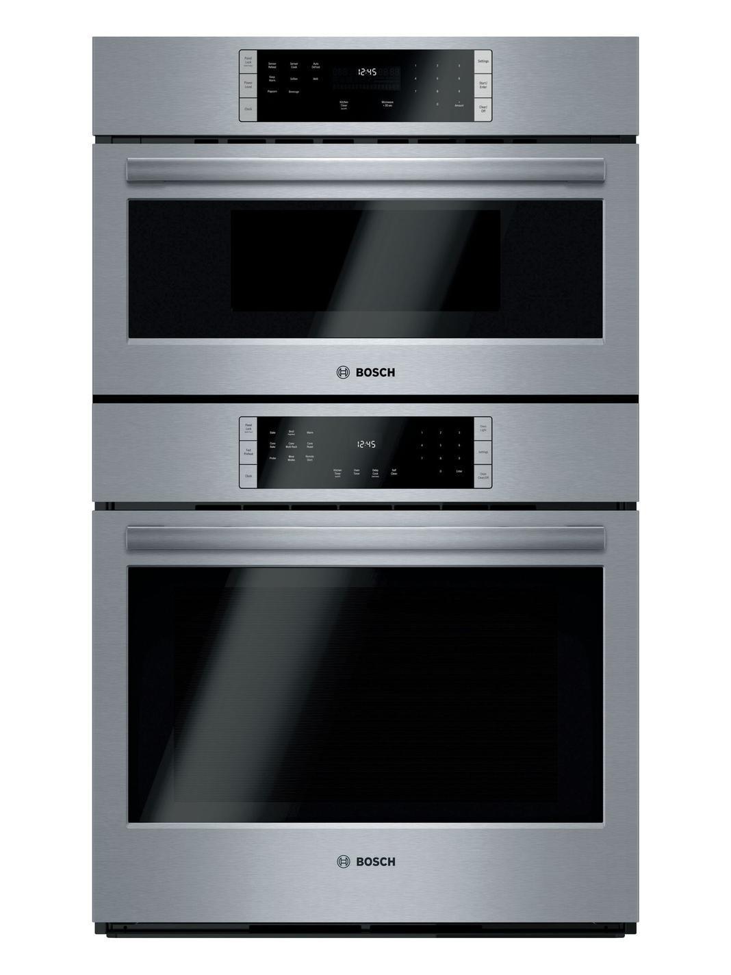 Bosch - 4.6 cu. ft Combination Wall Oven in Stainless Steel - HBL87M53UC