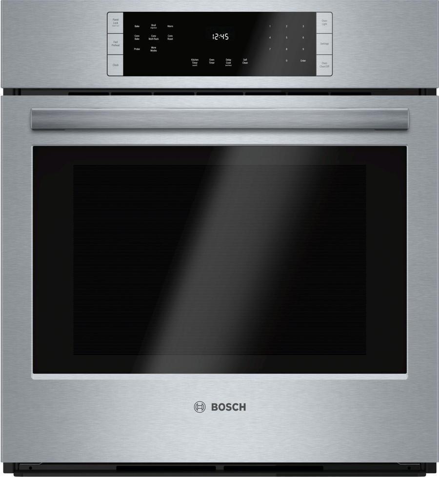 Bosch - 3.9 cu. ft Single Wall Oven in Stainless - HBN8451UC