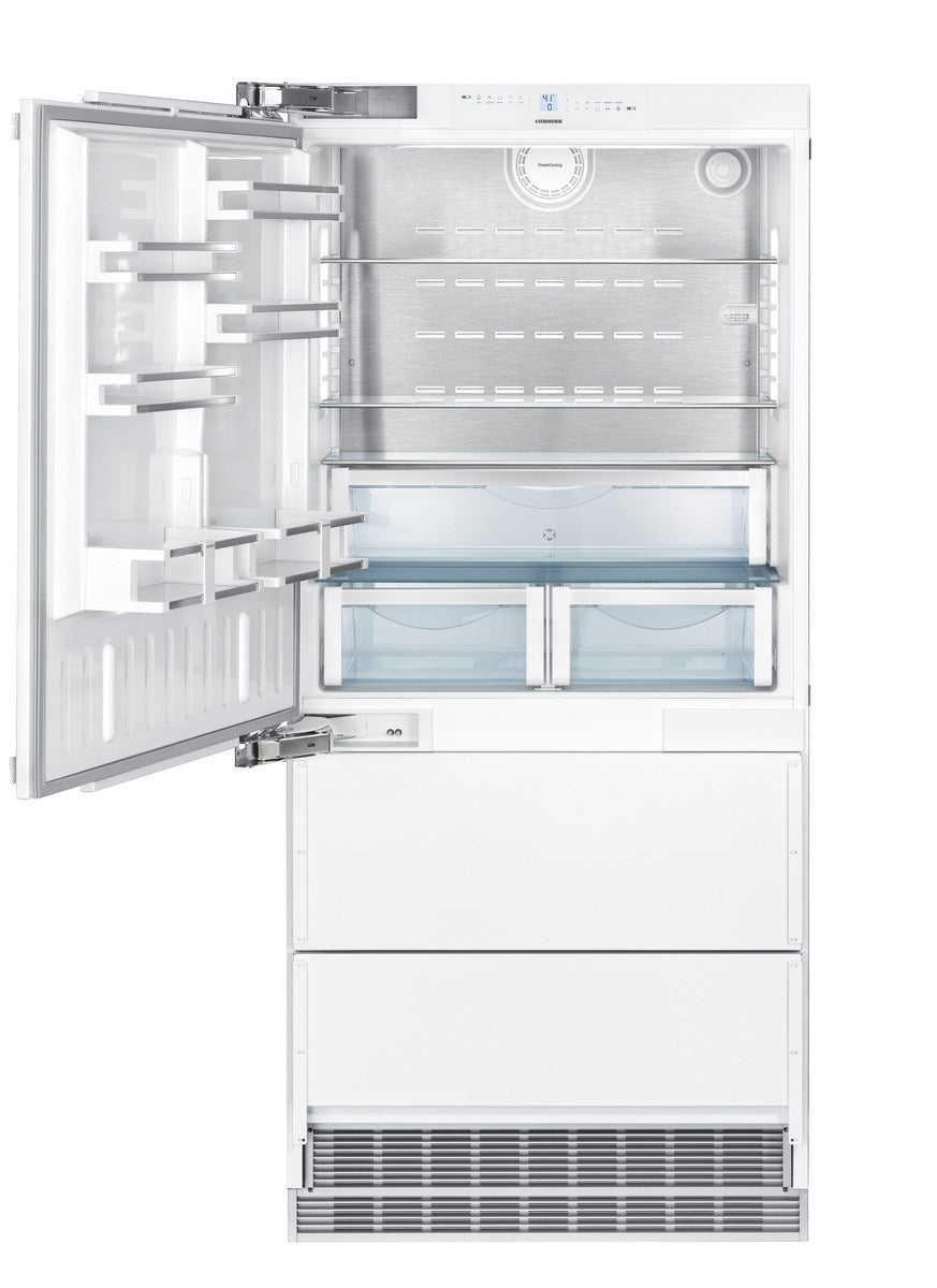 Liebherr - 35.875 Inch 19.5 cu. ft Built In / Integrated Bottom Mount Refrigerator in Panel Ready - HC2081
