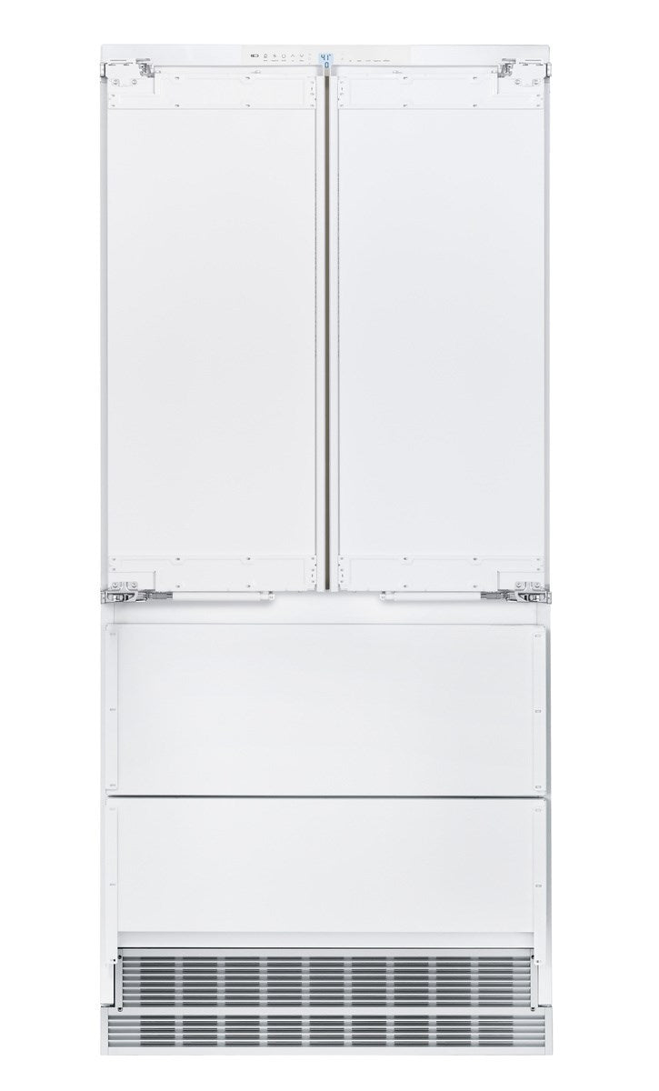 Liebherr - 36 Inch 19.5 cu. ft Built In / Integrated French Door Refrigerator in Panel Ready - HC2082