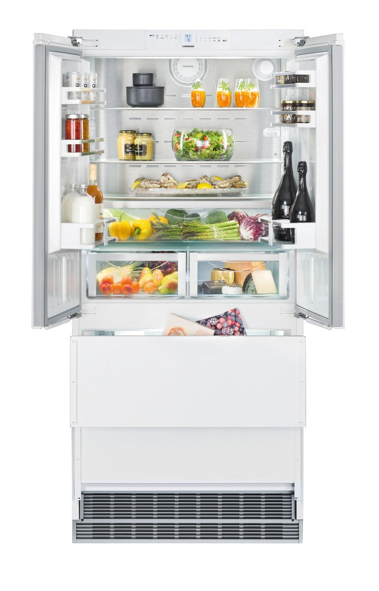 Liebherr - 36 Inch 19.5 cu. ft Built In / Integrated French Door Refrigerator in Panel Ready - HC2082