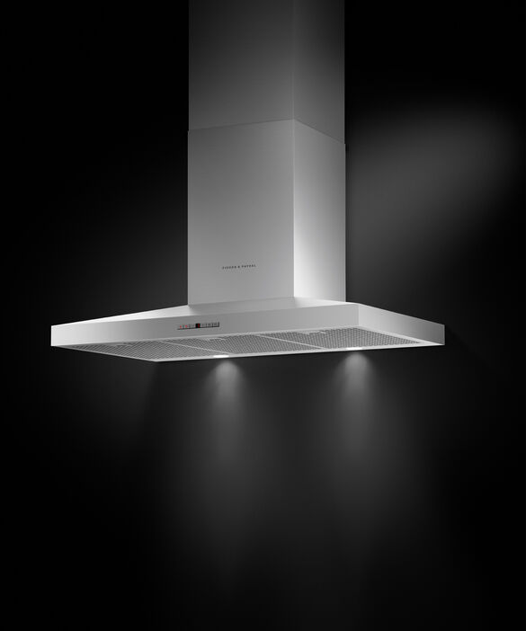 Fisher Paykel - 35.38 Inch 600 CFM Wall Mount and Chimney Range Vent in Stainless (Open Box) - HC36PHTX1 N