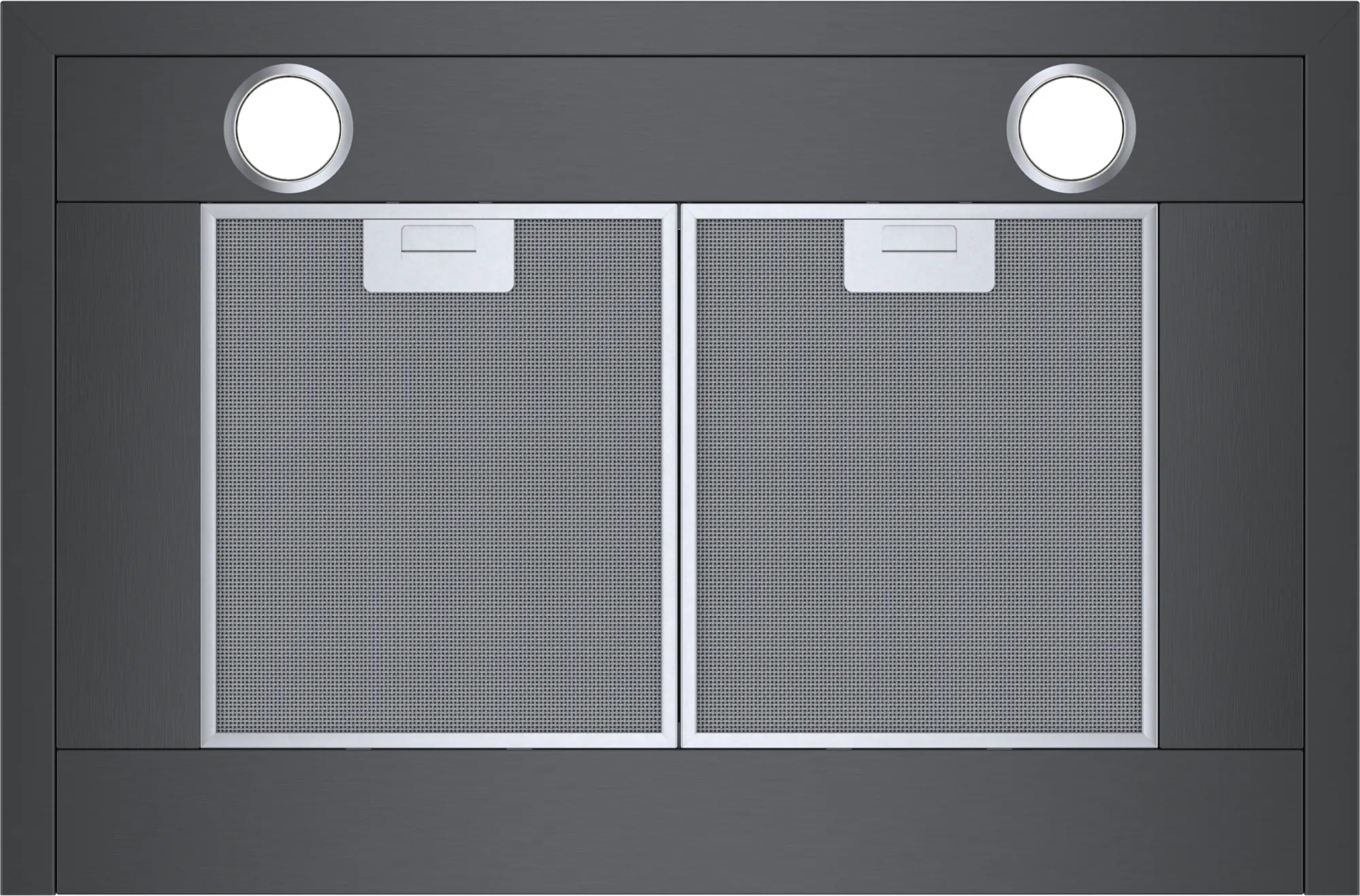 Bosch - 30 Inch 600 CFM Wall Mount and Chimney Range Vent in Black Stainless (Open Box) - HCP80641UC