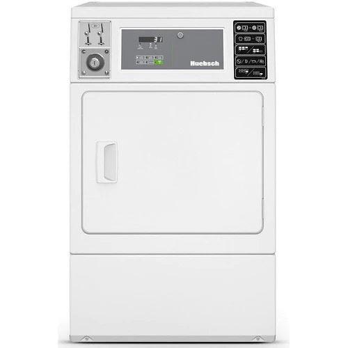 Huebsch - 7 cu. Ft  Commercial Electric Dryer in White - HDENXAGS176CW01