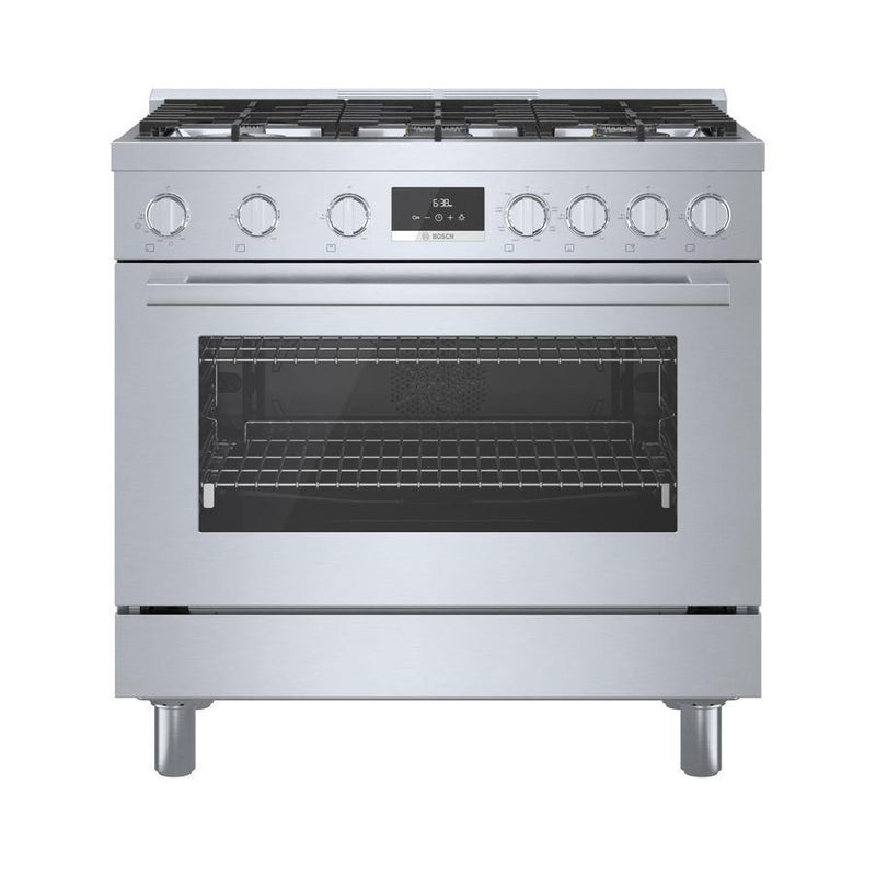 Bosch - 3.5 cu. ft  Dual Fuel Range in Stainless - HDS8655C