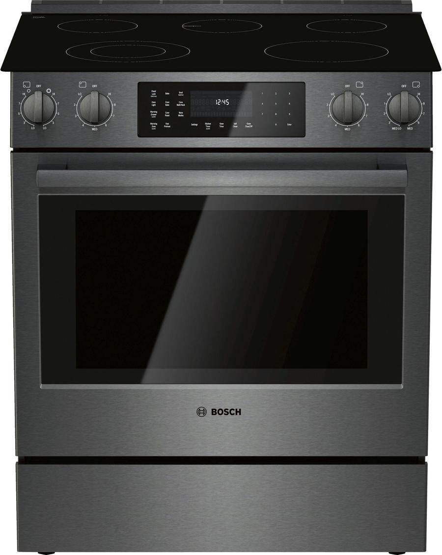 Bosch - 4.6 cu. ft Electric Range in Black Stainless - HEI8046C