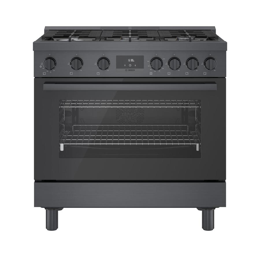 Bosch - 3.5 cu. ft  Gas Range in Black Stainless - HGS8645UC