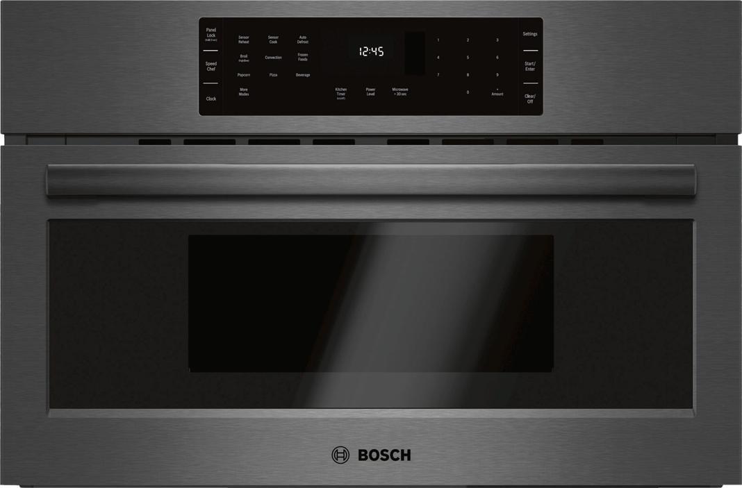 Bosch - 1.6 cu. ft Speed Wall Oven in Black Stainless - HMC80242UC