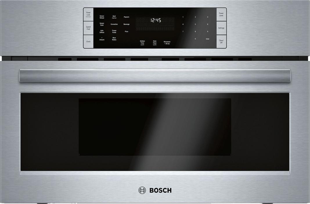Bosch - 1.6 cu. ft Speed Wall Oven in Stainless Steel - HMCP0252UC