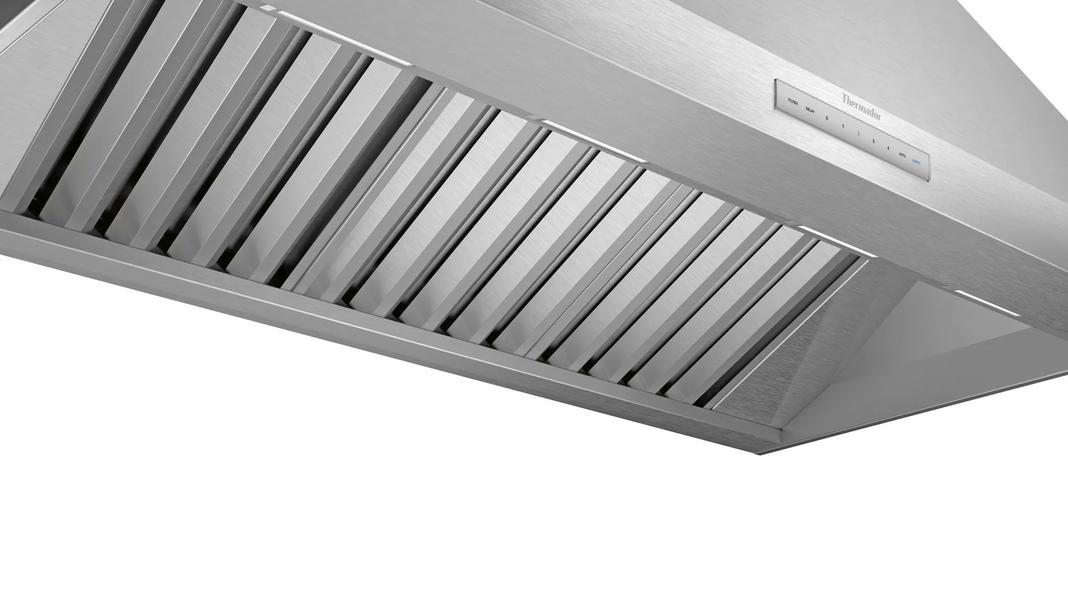 Thermador - 48 Inch Wall Mount and Chimney Range Vent in Stainless - HPCN48WS