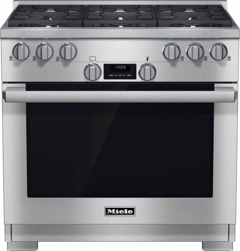 Miele - 5.8 cu. ft  Gas Range in Stainless - HR1134-1G