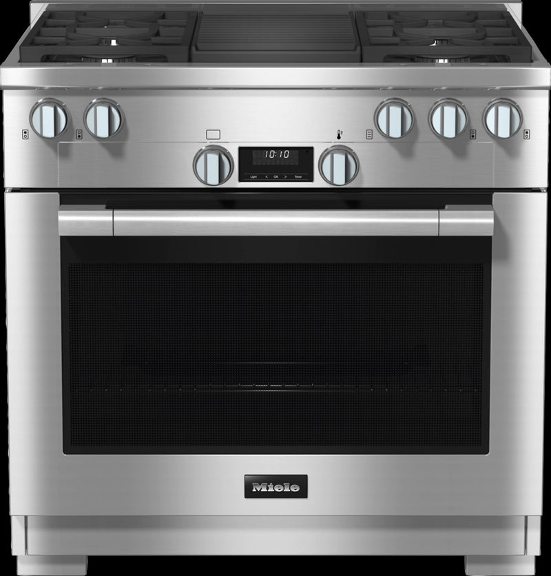 Miele - 5.8 cu. ft  Gas Range in Stainless - HR 1135-3 G AG GR