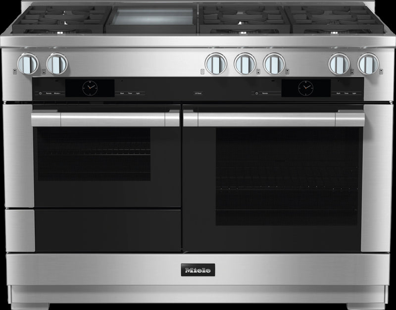 Miele - 3.2 cu. ft  Gas Range in Stainless - HR 1956-3 G DF GD