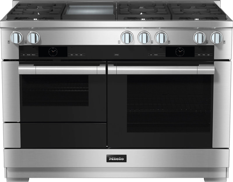 Miele - 3.2 cu. ft  Gas Range in Stainless - HR 1956-3 LP GD DF