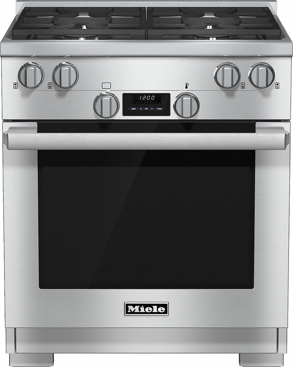Miele - 4.6 cu. ft  Gas Range in Stainless - HR 1124 G