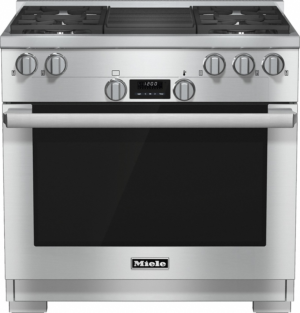 Miele - 5.8 cu. ft  Gas Range in Stainless - HR 1135-1 G
