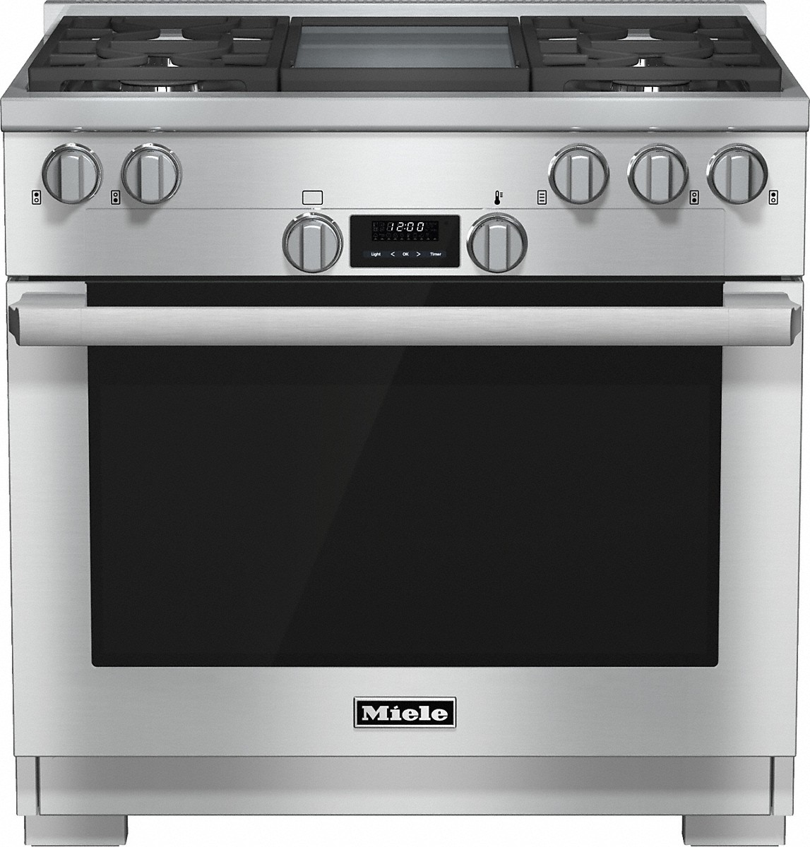 Miele - 5.8 cu. ft  Gas Range in Stainless - HR 1136-1 LP