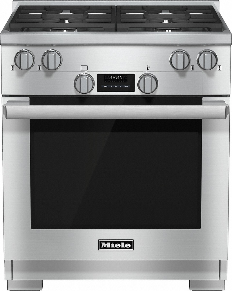 Miele - 4.6 cu. ft  Dual Fuel Range in Stainless - HR 1724 LP