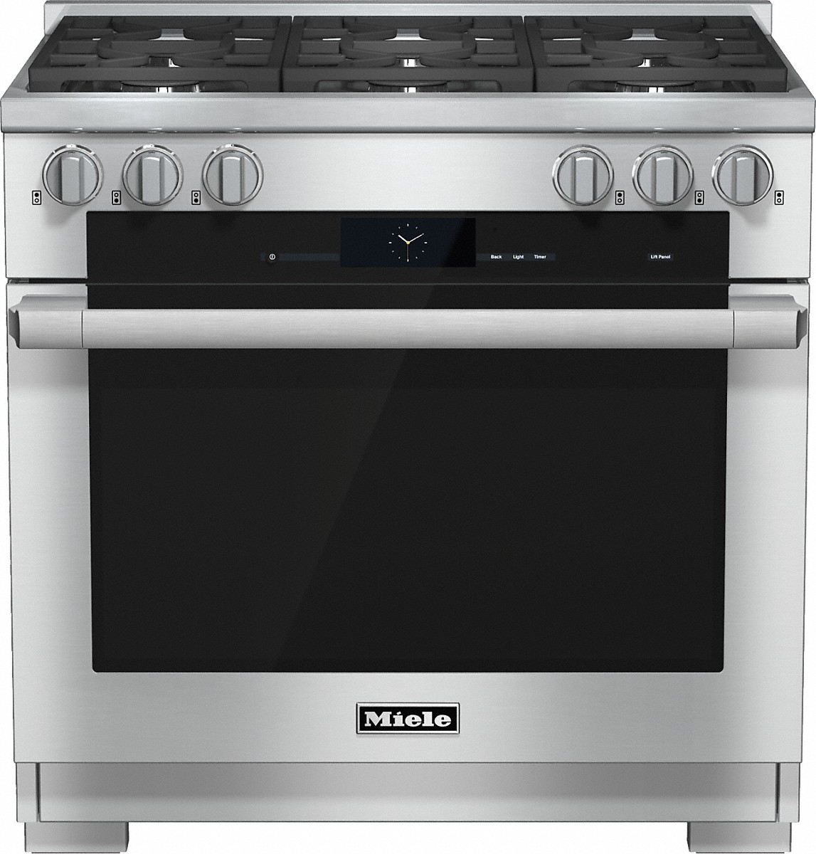 Miele - 5.8 cu. ft  Dual Fuel Range in Stainless - HR 1934-2 G
