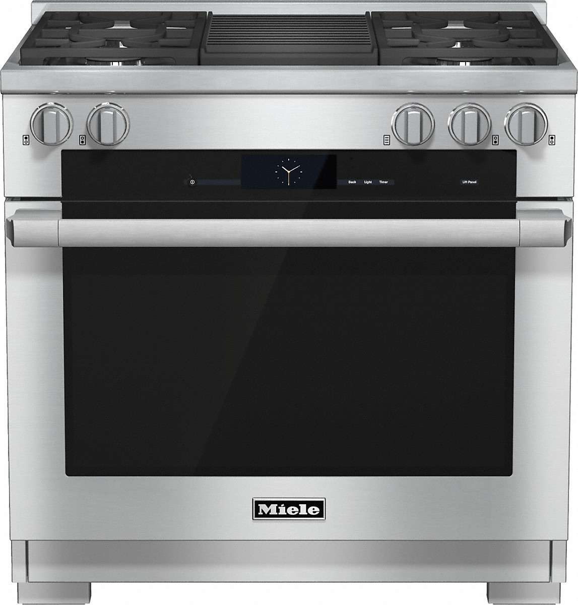 Miele - 5.8 cu. ft  Dual Fuel Range in Stainless - HR 1935-2 G