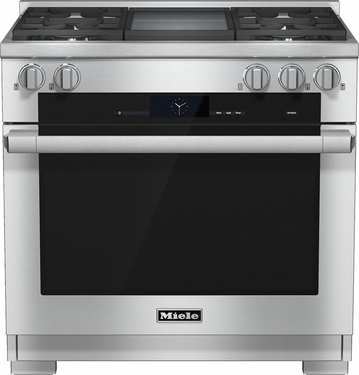 Miele - 5.8 cu. ft  Dual Fuel Range in Stainless - HR 1936-2 G