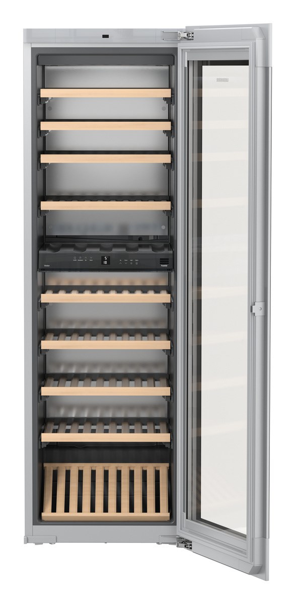 Liebherr - 21.9375 Inch 9 cu. ft Built In / Integrated Wine Fridge Refrigerator in Black - HWGB8300